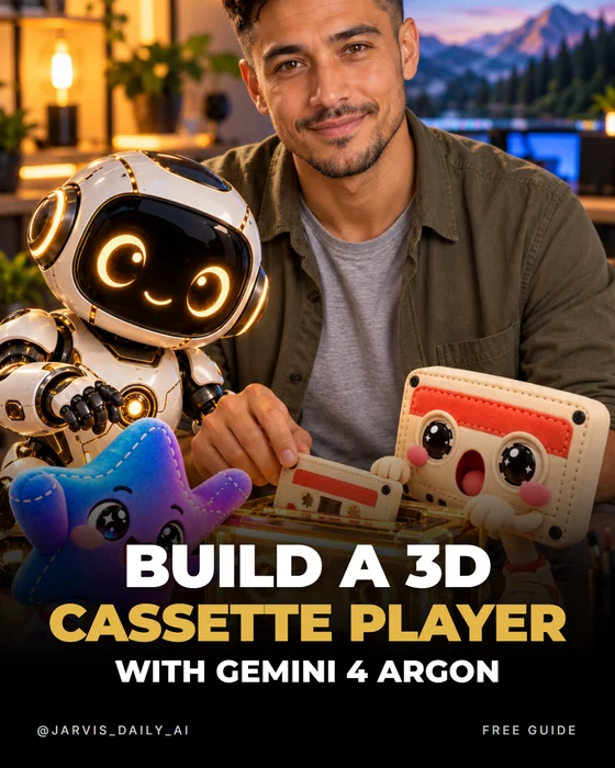 Build a 3D cassette player with Gemini 4 Argon — cover
