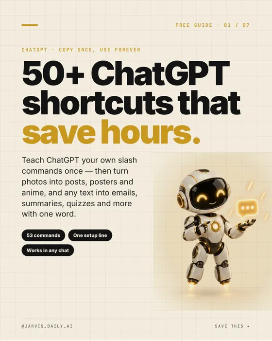 50+ ChatGPT slash commands — cover