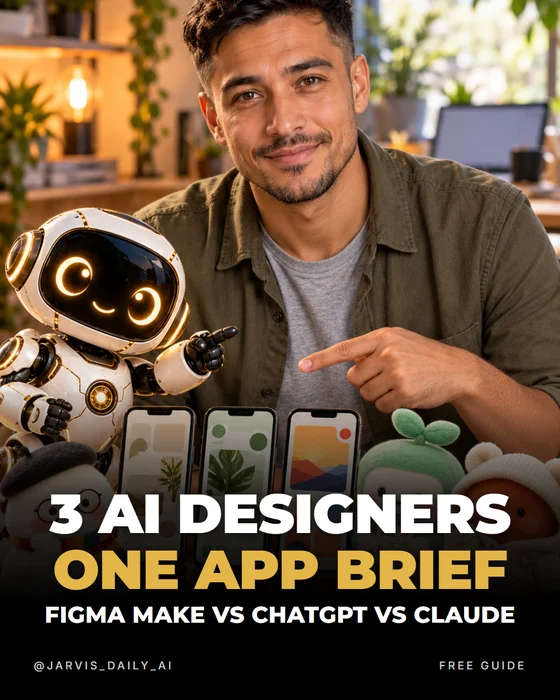 3 AI designers, one app brief: Figma Make vs ChatGPT vs Claude — cover