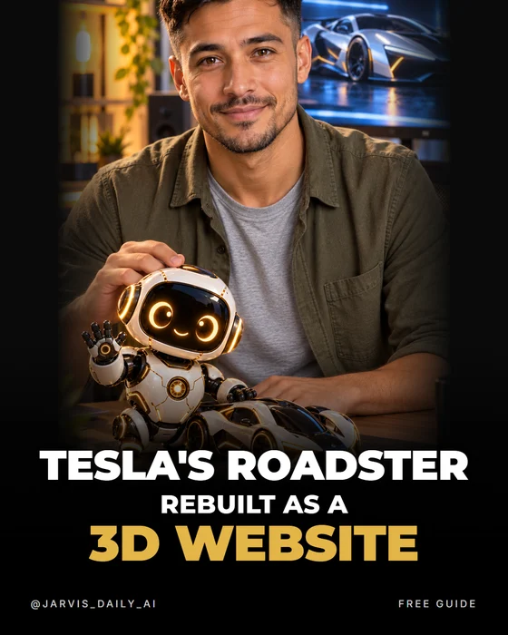 Tesla's Roadster rebuilt as a 3D website — cover