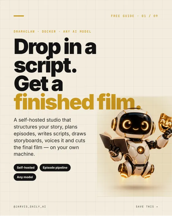 DramaClaw: script to finished film — cover