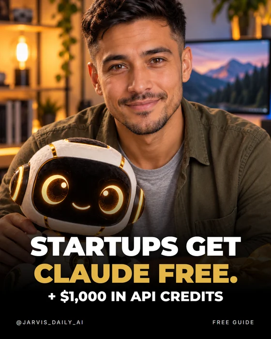 Startups get Claude free (+ $1,000 in API credits) — cover