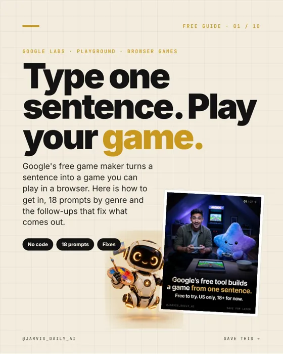 Game From One Sentence — cover