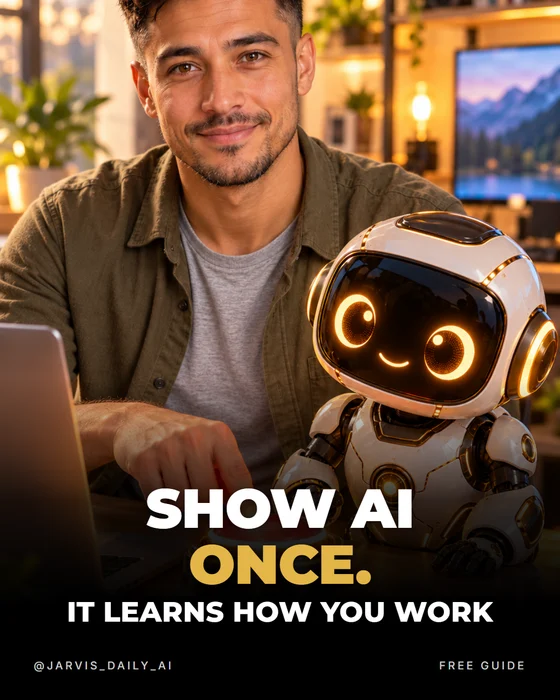 Show AI once. It learns how you work — cover