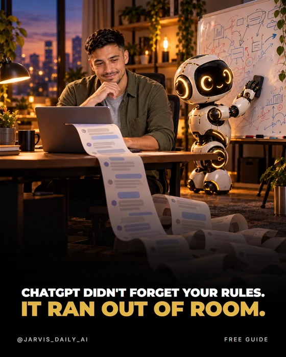 ChatGPT didn't forget your rules. It ran out of room. — cover